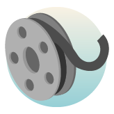 Ilustración de un rollo de película antiguo.