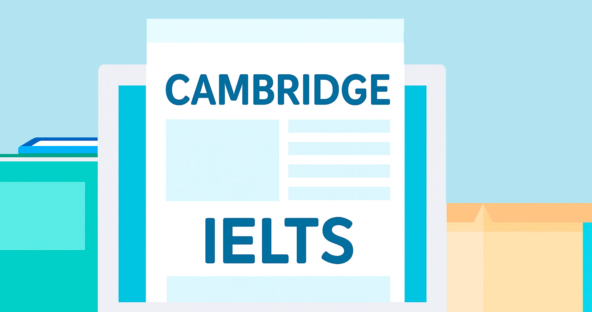 Ilustración de una titulación de Cambridge e IELTS.